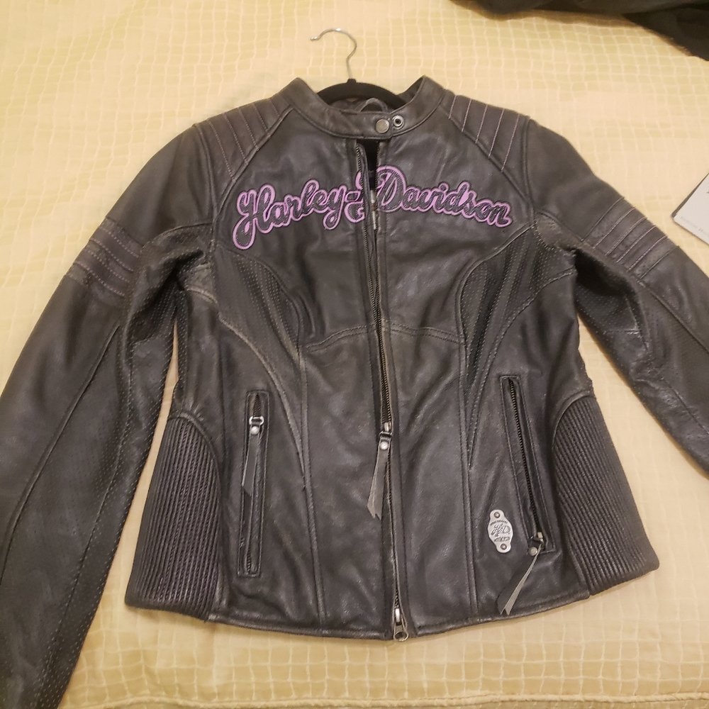 Ladies Harley Davidson Leather Jacket Size Small